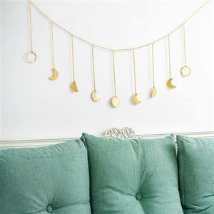 Moon Phase Wall Hanging Boho Decor Garland Moons Hanging Aesthetic Decoration